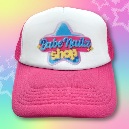 BabeNailz Colorful Logo Trucker Hat