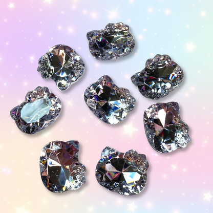 HK CRYSTALS - SILVER 5PCS